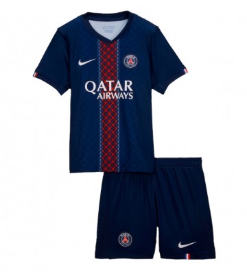 Paris Saint-Germain Replica Home Stadium Kit for Kids 2025-26 Short Sleeve (+ pants)